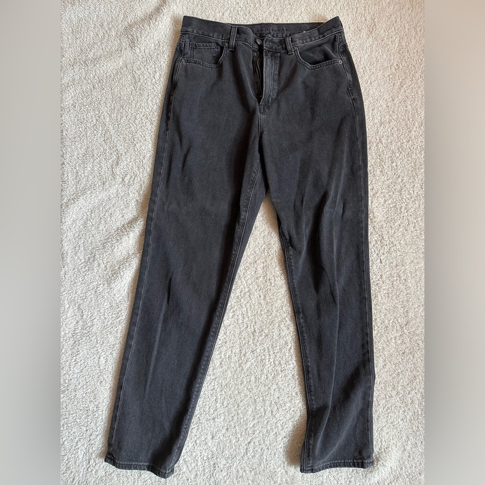 American Eagle Black Mom Jeans 8Long